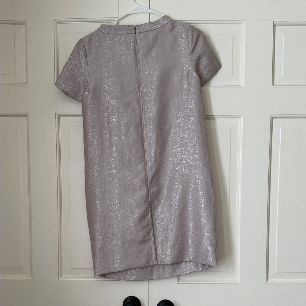 Calvin Klein Shimmering Silver Mini Dress - Picture 3 of 5